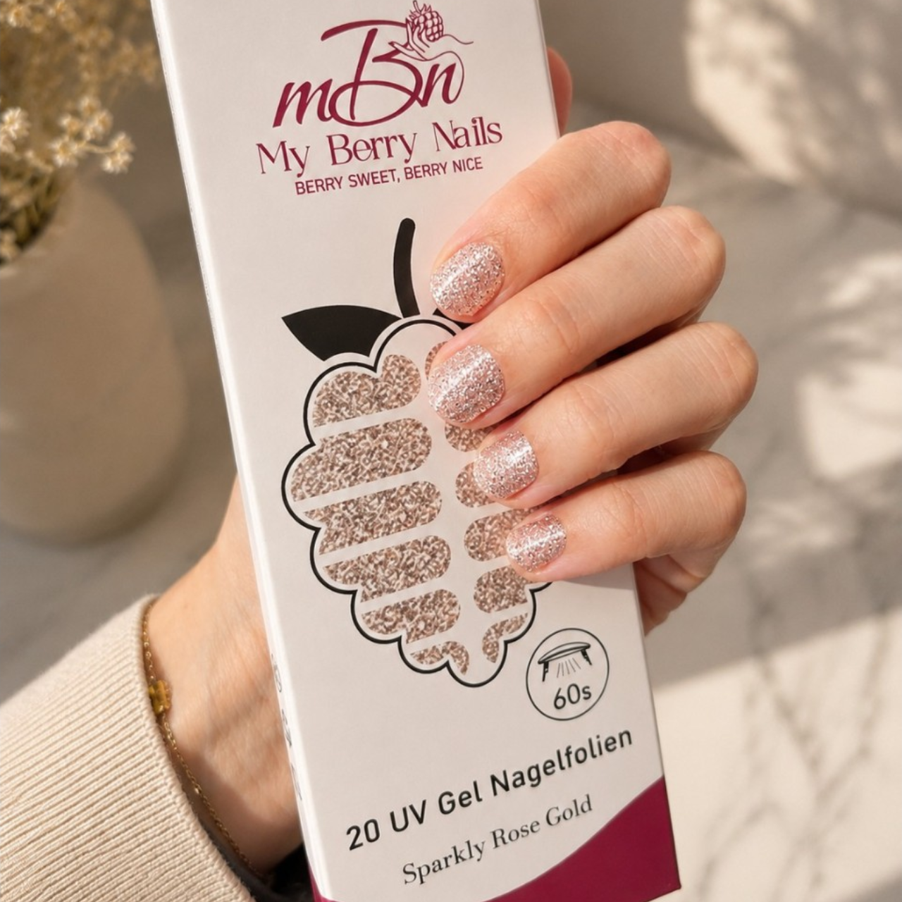 Sparkly Rose Gold UV