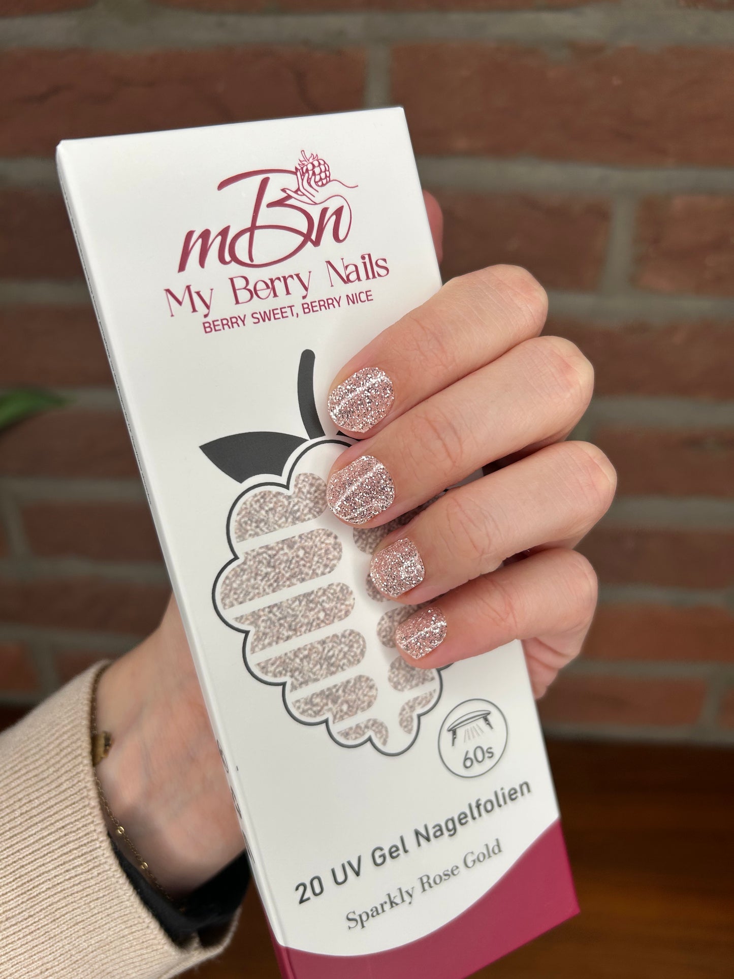 Sparkly Rose Gold UV